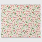 Sweet Candy Canes Geschenkpapier (Flach)