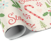 Sweet Candy Canes Geschenkpapier (Rolleneckpunkt)