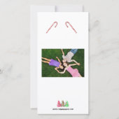 Sweet Candy Christmas - Fotokarte Feiertagskarte (Rückseite)