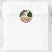 Sweet Candy Daisies Girl Birthday Foto Sticker (Tasche)