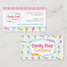 Sweet Candy Fun Confetti Business Card