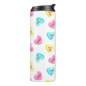 Sweet Candy Hearts Valentinstag Thermosbecher (Nach links gedreht)