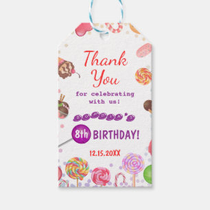 Sweet Candy Land Birthday Ice Creme Donut Party Geschenkanhänger