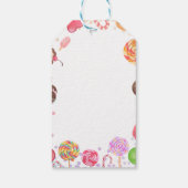 Sweet Candy Land Birthday Ice Creme Donut Party Geschenkanhänger (Rückseite)