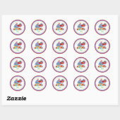 Sweet Candy Land Cupcake Lollipop Stickers (Blatt)