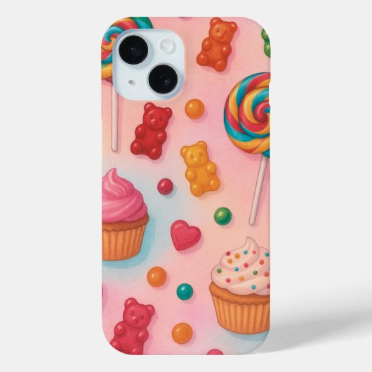 Sweet Candy Land Phone Case - Niedlich Pastel Cand (Rückseite)
