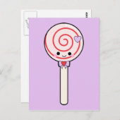 Sweet Candy Lollipop Postkarte (Vorne/Hinten)