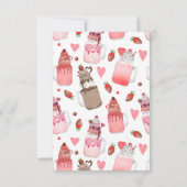 Sweet Candy Milkshake Classroom Valentine Karte (Rückseite)