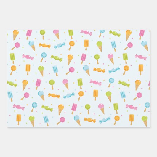 Sweet Candy Muster Geschenkpapier Set (Vorderseite 3)
