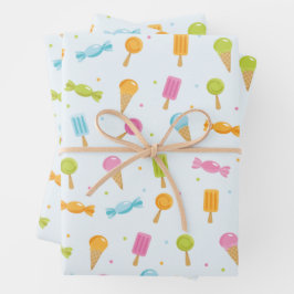 Sweet Candy Muster Geschenkpapier Set