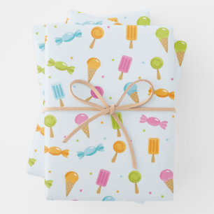 Sweet Candy Muster Geschenkpapier Set