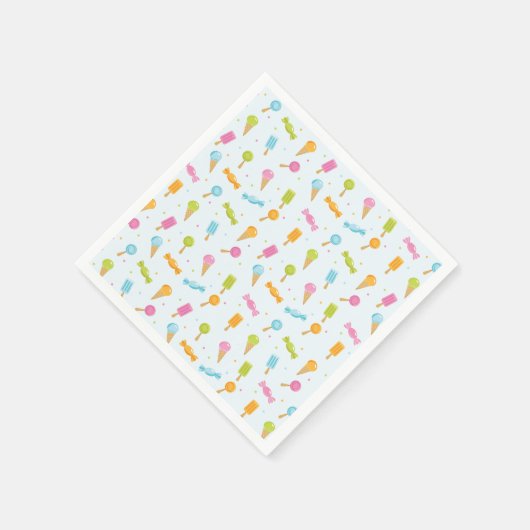 Sweet Candy Pattern Napkins Serviette (Ecke)