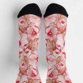 Sweet Candy Pink Floral Socken (Oben)