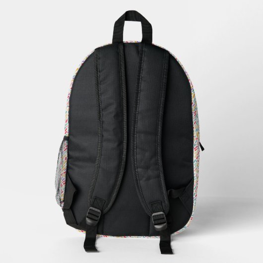 Sweet Candy Sprinkle Muster Bedruckter Rucksack (Rückseite)