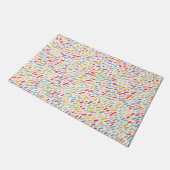 Sweet Candy Sprinkle Muster Fußmatte (Schrägansicht)