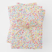 Sweet Candy Sprinkle Muster Geschenkpapier Set (Beispiel)