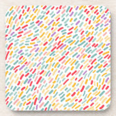 Sweet Candy Sprinkle Muster Getränkeuntersetzer (Vorderseite)