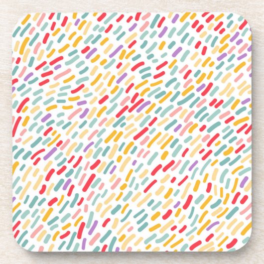 Sweet Candy Sprinkle Muster Getränkeuntersetzer (Vorderseite)