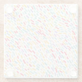 Sweet Candy Sprinkle Muster Glasuntersetzer (Rückseite)