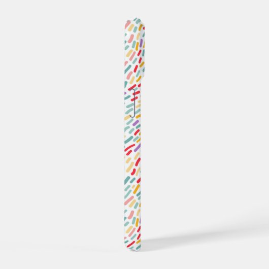 Sweet Candy Sprinkle Muster iPhone 15 Hülle (Rechte Seite)