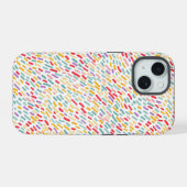 Sweet Candy Sprinkle Muster iPhone 15 Hülle (Rückseite (Horizontal))