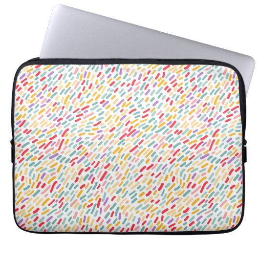 Sweet Candy Sprinkle Muster Laptopschutzhülle (Vorderseite)