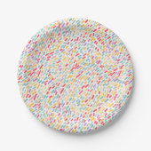 Sweet Candy Sprinkle Muster Pappteller (Vorderseite)