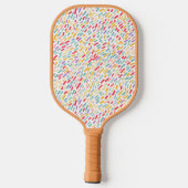 Sweet Candy Sprinkle Muster Pickleball Schläger (Rückseite)