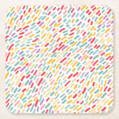 Sweet Candy Sprinkle Muster Rechteckiger Pappuntersetzer (Vorderseite)