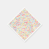 Sweet Candy Sprinkle Muster Serviette (Ecke)