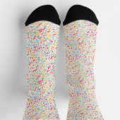 Sweet Candy Sprinkle Muster Socken (Oben)