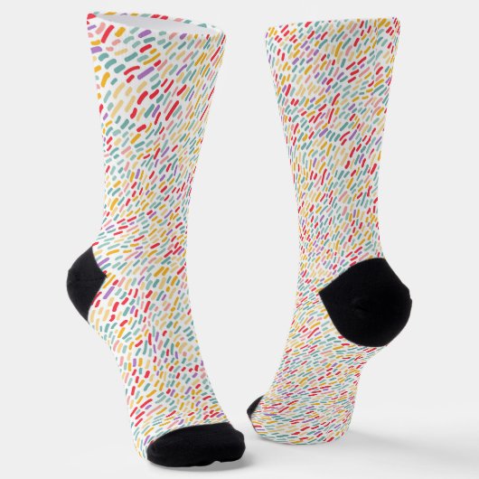 Sweet Candy Sprinkle Muster Socken (Gewinkelt)