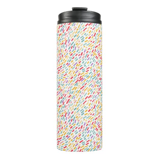 Sweet Candy Sprinkle Muster Thermosbecher (Vorderseite)
