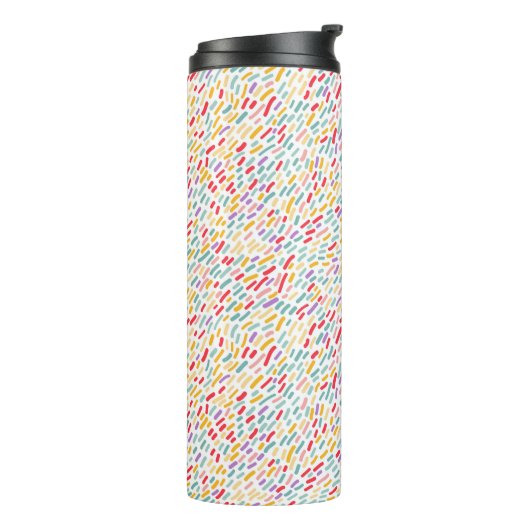 Sweet Candy Sprinkle Muster Thermosbecher (Nach links gedreht)