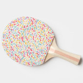 Sweet Candy Sprinkle Muster Tischtennis Schläger (Seitenansicht)