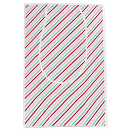 Sweet Candy Stripe Red Pink Blue Holiday/Bday Mittlere Geschenktüte