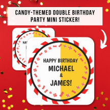 Sweet Candy Theme Double Birthday Celebration