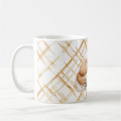 Sweet Caramel Peach Cream Fox Hearts Love Kaffeetasse (Links)