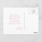 Sweet Carriage Princess Party danke Ihnen Postcard Postkarte (Rückseite)