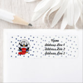 Sweet Cartoon Oma Pinguin mit Blume Muster (Insitu)