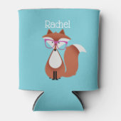 Sweet Cartoon Red Fox Personalisiert Dosenkühler (Vorderseite)