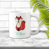 Sweet Cartoon Red Fox Tasse