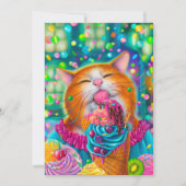 Sweet Cat Feiertagskarte (Vorderseite)