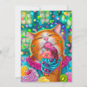 Sweet Cat Feiertagskarte (Rückseite)