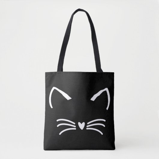 Sweet Cat Kitten Face Tasche (Vorderseite)