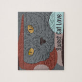 Sweet Cat Liebe drucken Puzzle (Vertikal)