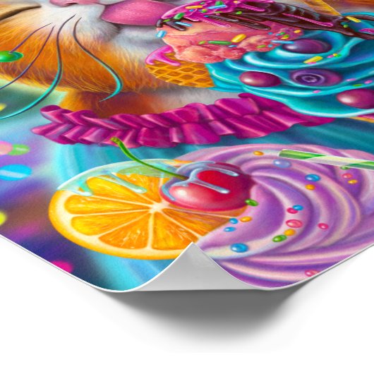 Sweet Cat Poster (Ecke)