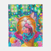 Sweet Cat Poster Fleecedecke (Vorderseite)