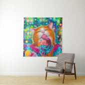 Sweet Cat Poster Wandteppich (Beispiel)