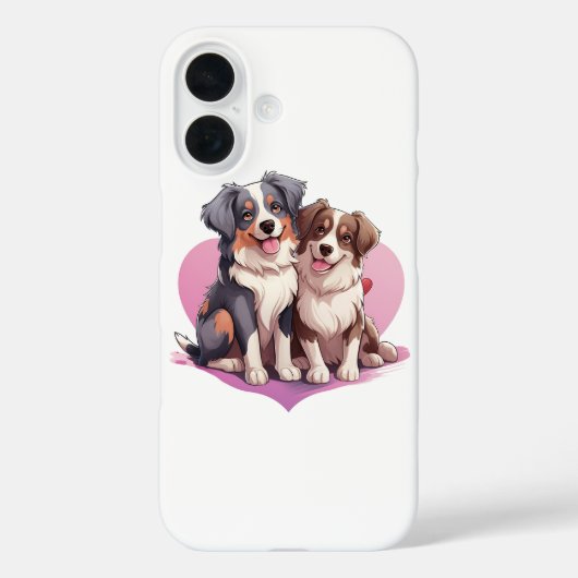 Sweet Cavalier Spaniel Couple im Herzen Case-Mate iPhone Hülle (Rückseite)